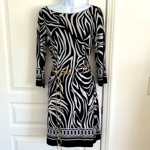 Enfocus Black and White dress Size 6